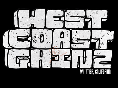 West Coast Gainz brand branding design graphic design illustration logo typography