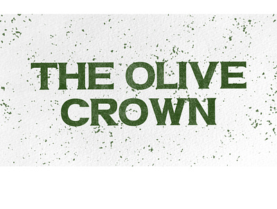 The Olive Crown Typography artist brand branding design freelance freelance design freelancers graphic design illustration illustrator logo typography vector