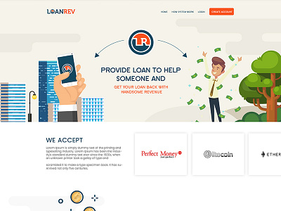 Loanrev creative website design web design web ui website