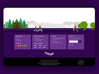 Web Site Footer create footer creative ui creative website footer design website design