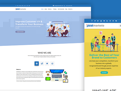Pixelmarketo Web Design creative web graphic design ui ux web design
