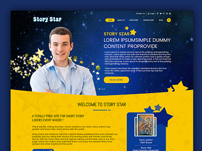 Story Star creative marketing mobile site ui web website