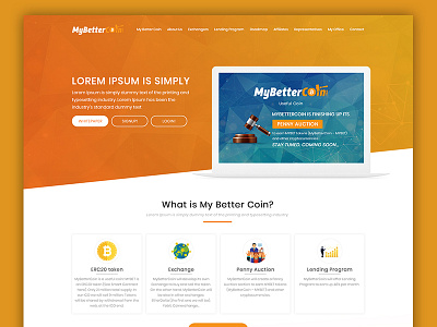 Mybittercoin bitcoin website design