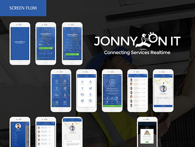 Jonny On It app app design app ui creative app creative app design creative design graphic design web design