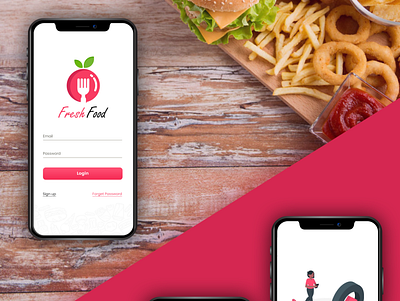 fresh food app app design app ui creative app creative app design creative design graphic design illustration ui ui ux website design