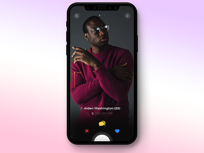UI concept of dating app