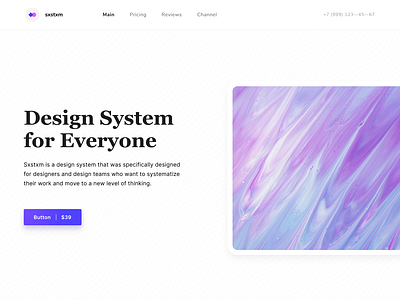 Cover for website concept cover design design system figma flow light minimal system ui ux