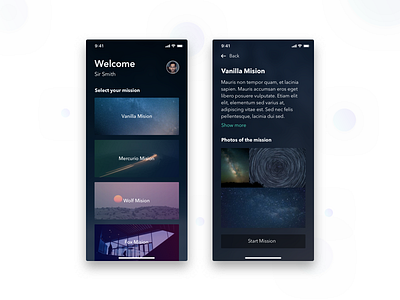 Daily UI 06 Space App adobe xd design sketch ui uiux ux webdesign