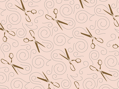 Scissors Pattern cut pattern flourishes illustration pattern pattern design pattern making scissors scissors illustration sewing swirls