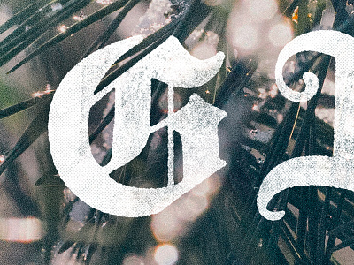 Blackletter G advent blackletter christmas hand lettering lettering texture type typography winter