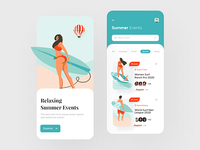 Summer Surfing Events App