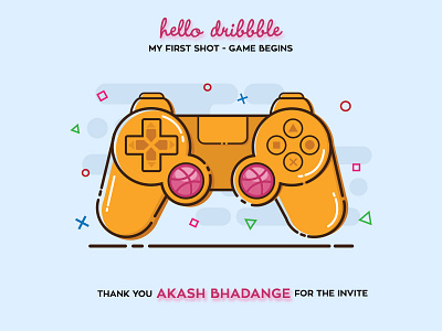 Hello Dribbble! debut first game play ps4 thank you
