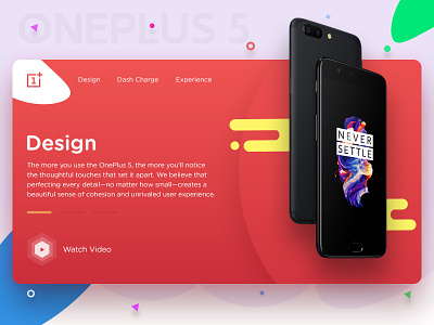 Oneplus Landing Page card color illustration landing page oneplus template ui ux web website