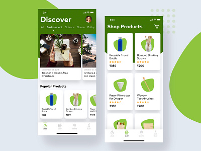 Slastic Product Page app design ecommerce app enviroment go green ios iphone mobile plastic product ui ux design