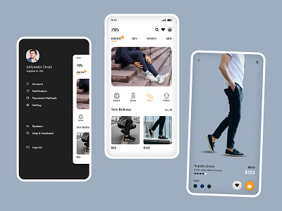 Redesign zara mobile app app fashion marketplace shoe shop store
