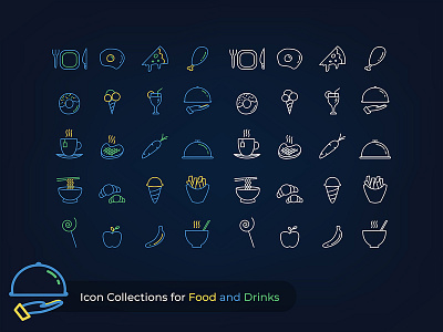 Icon Collections for Food and Beverages drink drink icons food food icon icon icon set icons