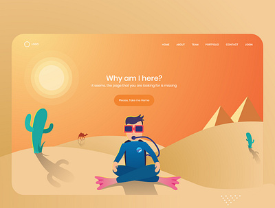 404 Error Page - Misplaced Divers 404 404 error page 404 page illustration template vector