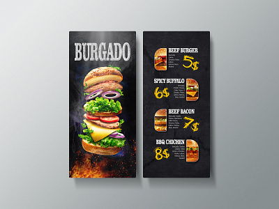 Restaurant Menu Design branding design graphic design menu print restaurant restaurant menu design