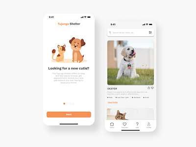 Pet Adoption Mobile App app figma mobile app pet adoption ui user experience user interface ux visual design