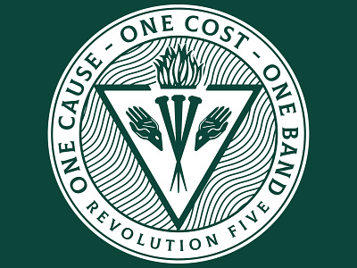 Revolution Five Crest - Unused crest design logo rebrand vector