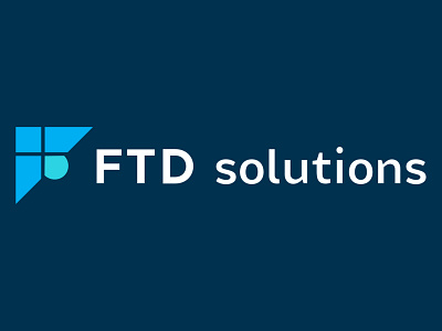 FTD solutions branding illustration logo vector