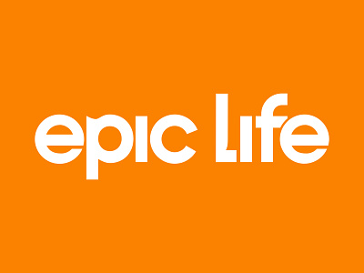 Epic Life - Wordmark design logo typography vector