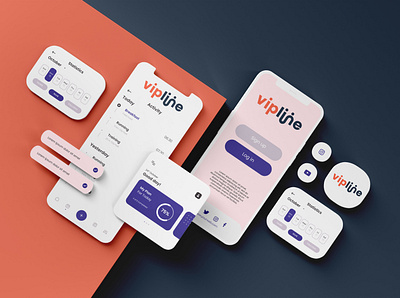 Vipline Branding app branding design graphic design logo typography ui