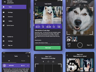 Photo Collecting App UI