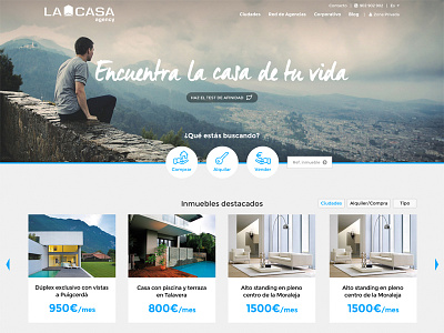 La Casa site design casa design website