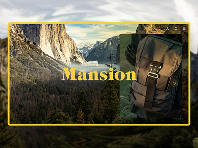 Mansion brand concept backpack brand concept mansion ui ux
