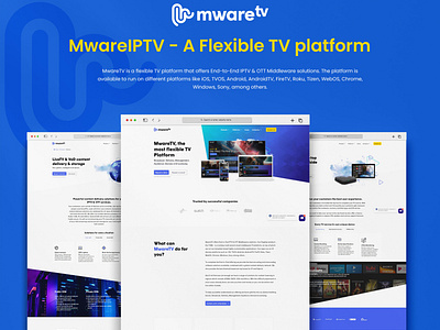 MwareIPTV - A Flexible TV Platform android ios media entertainment mobile web