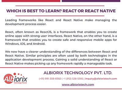 React vs React Native