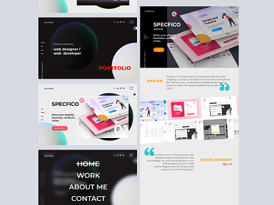 Developer Freelancer Portfolio Landing Page