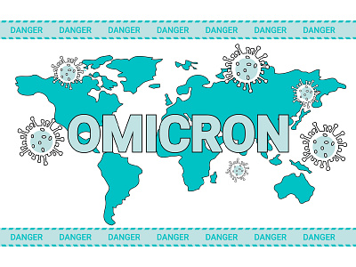 Omicron app branding coronavirus covid 19 design graphic design illustration logo omicron pandemic poster typography ui ux vector