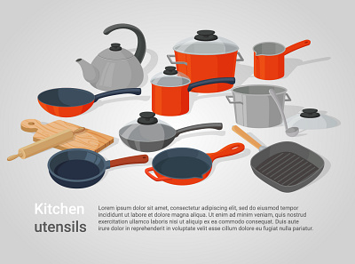 Kitchen utensils app branding design graphic design illustration kitchen logo purchase typography ui utensils ux vector