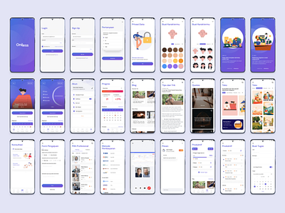 Oniless app branding design app graphic design illustration ui uiux design ux