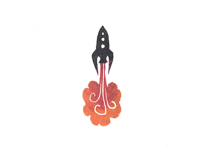 Rocket Icon 1 branding icon logo printmaking