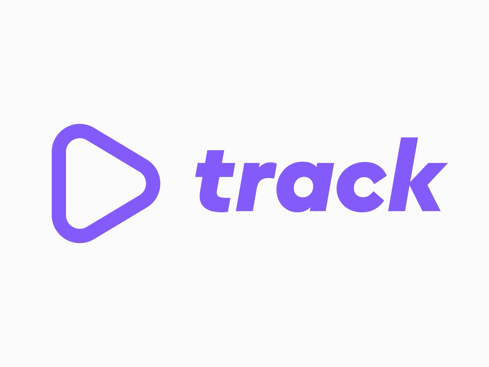 Track Logo Animation animation logo logo design logotype music music app play player purple