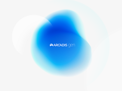 Arcadis Gen - Style Frame gradient logo logo design logotype minimalistic soft white
