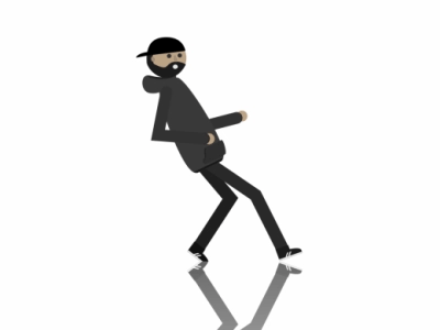 Smooth Walk after effects art character character design criminal design illustration illustrator motion smoth stealth