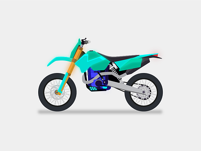 Vector Motorcycle adobe illustrator illustration illustrator motocross motorcycle ride speed tire vector