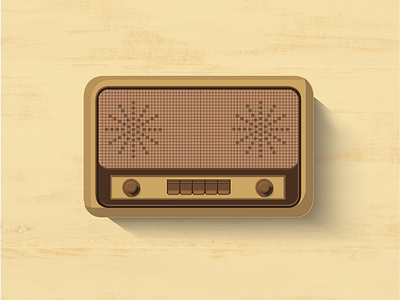 Old Radio Vector