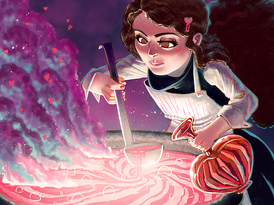 Love Potion fantasy illustration love potion witch