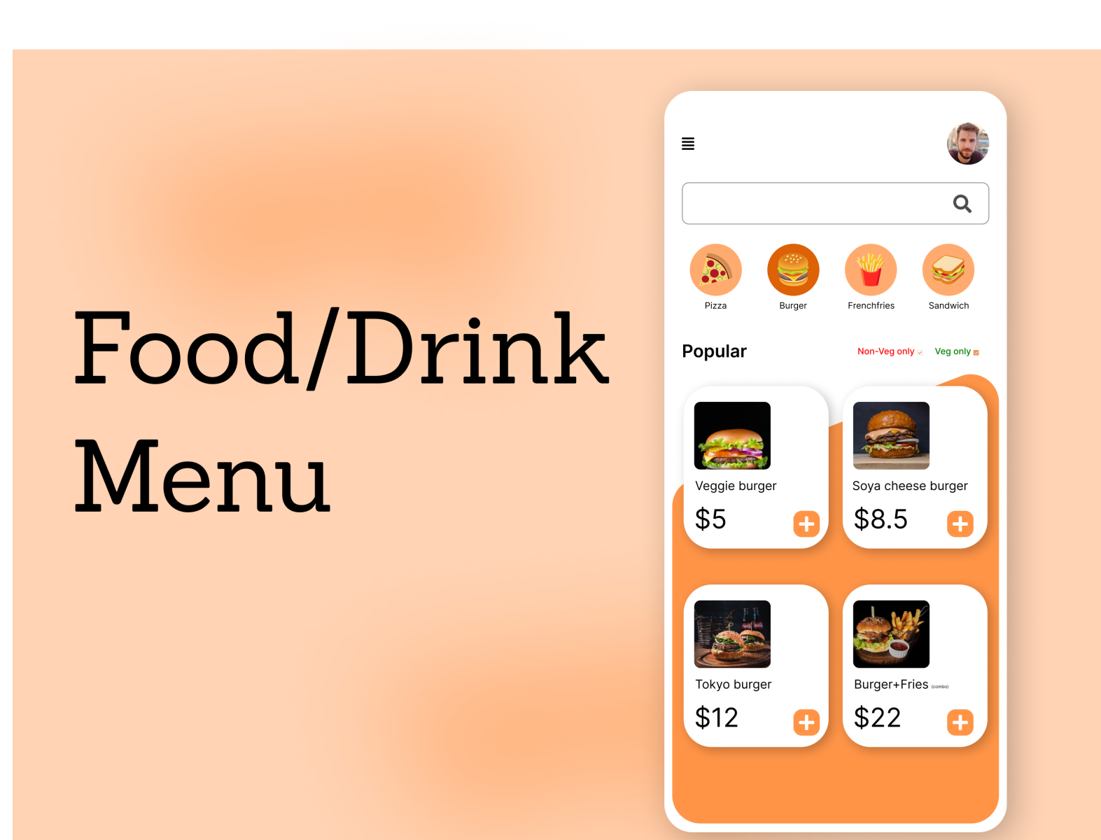 Food drink Menu UI By Anupma Pal On Dribbble