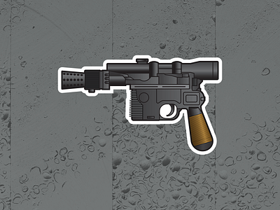 DL-44 Han Solo's Blaster Sticker