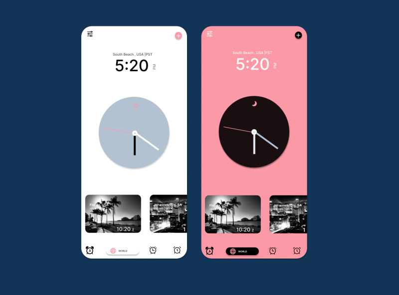 My World Clock App by Seun Odediran on Dribbble