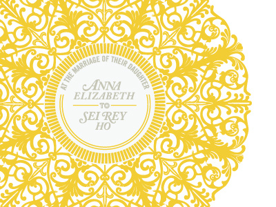 Mandala Illustration flourishes illustration invitation letterpress ornate patterns wedding