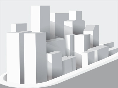 Cityscape model buildings city illustration model modern urban