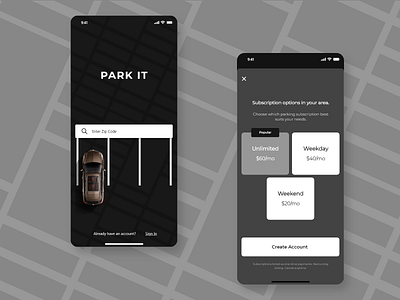 PARK IT - APP EXERCISE