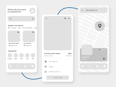 Travel App Wireframe